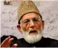  ??  ?? Syed Ali Shah Geelani