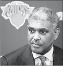  ?? SETH WENIG/AP ?? The Knicks fired team president Steve Mills during his third season in the job.