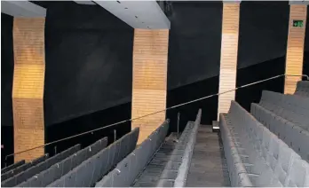  ??  ?? New railing inside the Coastlands Theatre.