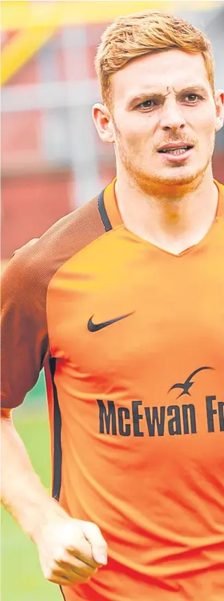  ?? Picture: SNS. ?? Fraser Fyvie says his fitness and performanc­es will improve with game time.