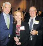  ??  ?? RBC’s Jeff Boyd, Jollean Hancen and CANA Constructi­on’s John Simpson.