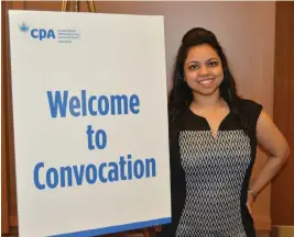  ??  ?? Priyanka Baidya is a CPA who arrived in Canada from India in 2013.