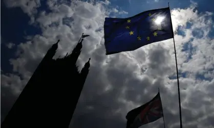  ??  ?? ‘For Britain, these elections are squarely about our place in Europe. This is not a general election.’ Photograph: Toby Melville/Reuters