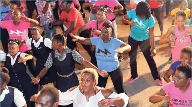  ??  ?? Attendees at the Jamaica Moves road tour, held in St Elizabeth last year.