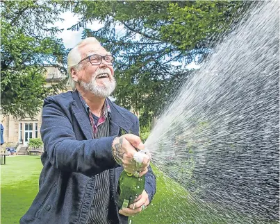  ?? Picture: PA. ?? Retired art teacher Bill Bett celebrates his win.