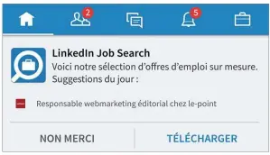  ??  ?? Linkedin est un lien entre votre profil et le monde profession­nel que vous côtoyez.