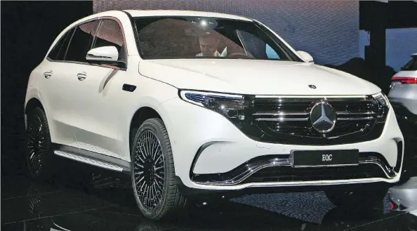  ?? PHOTOS: GRAEME FLETCHER/DRIVING ?? New in 2020, the Mercedes-benz EQC is an electric crossover that promises a generous range of 450 kilometres between recharges.