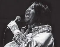  ?? AP PHOTO/MATT ROURKE ?? Aretha Franklin performs at The Mann Center for the Performing Arts in Philadelph­ia in 2010.