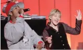  ?? WARNER BROS. ?? Ellen DeGeneres dances as rapper Chingy performs on “The Ellen DeGeneres Show’’ in 2004.