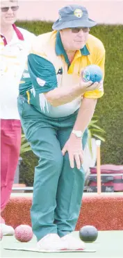  ??  ?? Trevor Kuhnell prepares to bowl for Neerim District in the game against Drouin.