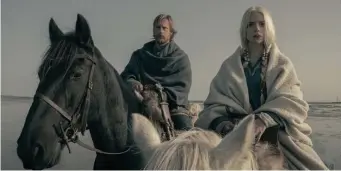  ?? FocUs FeatUres ?? BALLOONING BUDGET: Alexander Skarsgard stars as Amleth and Anya Taylor-Joy as Olga in director Robert Eggers’ Viking epic ‘The Northman.’