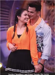  ?? ?? Yuvika Chaudhary and Prince Narula. Pic: IANS