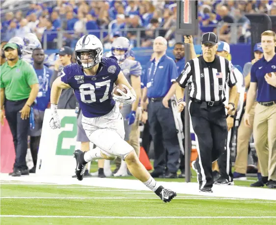  ?? ROGERSTEIN­MAN/AP ?? Penn State has a star at tight end in Pat Freiermuth, but the Nittany Lions need one or two more tight ends to step forward in the next couple of seasons.