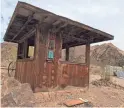  ??  ?? The original Desert Bar, opened in 1983, had five stools, a couple of coolers and no access to the back of the bar, requiring Coughlin to vault the counter. Today, it serves no purpose other than as a quaint reminder of the bar’s roots.