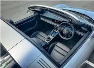  ??  ?? The Targa gets the same interior as the Carrera, and that is a very good thing.