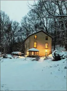  ?? PHOTO COURTESY OF PARTINGTON SPRING HOUSE ?? Partington Spring House after a snowfall.