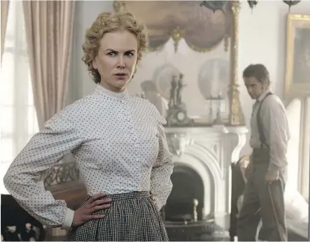  ?? BEN ROTHSTEIN/FOCUS FEATURES ?? Nicole Kidman, left, and Colin Farrell star in The Beguiled.