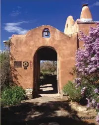  ??  ?? The entryway at the Couse-sharp Historic Site, which features homes and studios of Eanger Irving Couse and Joseph Henry Sharp.