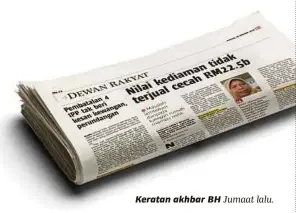  ??  ?? Keratan akhbar BH Jumaat lalu.