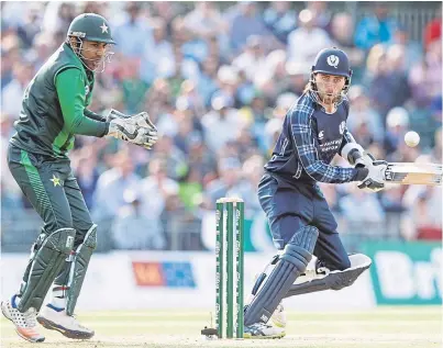  ?? Picture: PA. ?? Dylan Budge of Scotland gets the scoreboard moving in his knock of 24.