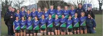  ??  ?? Front (from left): Veronica Aliaga, Aoife Crowe, Molly Byrne, Ciara Breen, Eimear Hickey, Dawn Kinsella, Nicola McGrath, Miriam Casey, Helena Scanlon, Denise Deering, Caoimhe Molloy and Elaine Colfer. Back row: Darius Fourie, Brian Allen, Anna Nolan,...