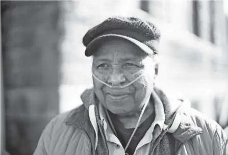  ?? COURTNEY HERGESHEIM­ER/COLUMBUS DISPATCH ?? Ada-woodson Adams, who was baptized and married at Mount Zion Baptist Church in Athens, is the president of the Mount Zion Black Cultural Center in charge of restoring the building.