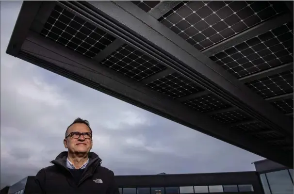  ??  ?? Bluetop Solar Parking ser ind i et 2021, hvor flere og større projekter allerede er i ordrebogen, lyder det fra adm. direktør Ole Gregersen. Foto: Joachim Ladefoged