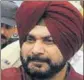  ??  ?? Minister Navjot Sidhu, during a visit to Jalandhar on June 14, had ordered ‘immediate suspension’ of eight officials over illegal colonies.