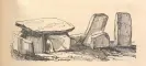 ?? ?? 1838 sketch drawing of wedge tomb by Lady Chatterton. Photograph: Caimin O’Brien