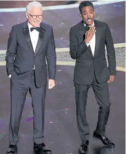  ?? AFP ?? Steve Martin y Chris Rock, anfitrione­s simulados