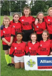  ??  ?? Holy Cross Mercy Killarney at the Allianz Cumann a mBunscol Urban finals