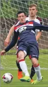  ??  ?? Craig MacEwan in action against Hearts, the team he supports.