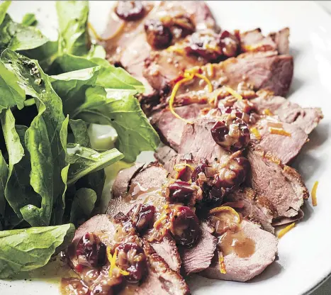  ?? PNG MERLIN ARCHIVE ?? Roast Duck Breast, from Cook Like a Pro, by Ina Garten, is a restaurant-quality recipe. Pair it with a robust local Pinot Noir.