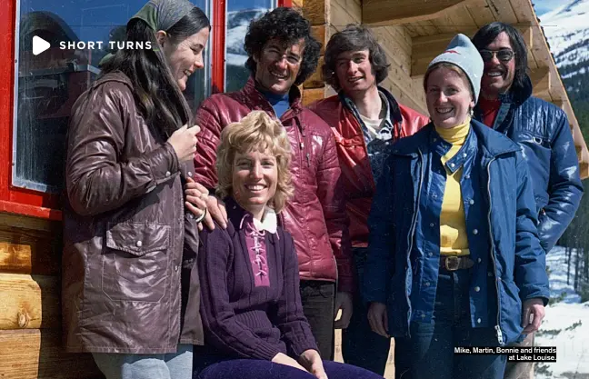  ?? ?? Mike, Martin, Bonnie and friends at Lake Louise.