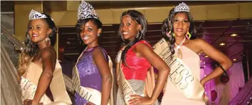  ??  ?? 2015 winners, (From left), Miss Cultural Zimbabwe second princess Bionica Chipanje, queen Euginia Chiyangwa, Miss Personalit­y Tendai Gezi and first princess Thelma Rutenga