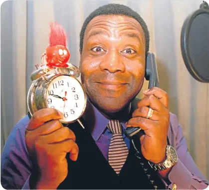  ??  ?? The speaking clock has been voiced by several celebritie­s, including Lenny Henry.