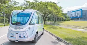  ??  ?? NTU Navya Arma shuttle 4