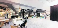  ?? IMAGE: SUPPLIED ?? An artist’s impression of the inside of the proposed food court in the planned new Invercargi­ll CBD developmen­t.