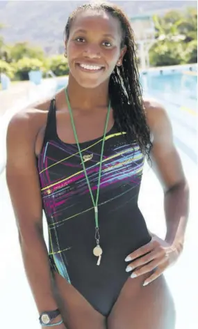  ?? (Photo: Jason Tulloch) ?? ATKINSON...JAMAICAN swimmer appointed global ambassador for Special Olympics movement