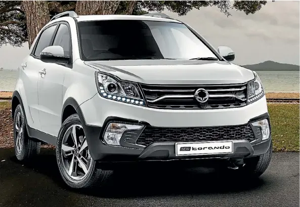  ??  ?? SsangYong Korando has been facelifted, but its selection reduced from five models to three.