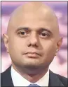  ??  ?? Sajid Javid yesterday