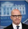  ?? SUSAN WALSH / THE ASSOCIATED PRESS ?? National Security Adviser H.R. McMaster pauses during a briefing Tuesday at the White House in Washington.