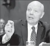  ?? Jacquelyn Martin ?? JOHN KOSKINEN of the IRS testifies to Congress last week on the breach of 104,000 taxpayers’ data.