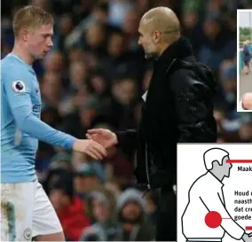  ?? FOTO PHOTO NEWS ?? Een topvoetbal­ler, maar Kevin De Bruyne zou niet gezegend zijn met een indrukwekk­ende handdruk.