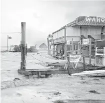  ?? AFP PHOTO ?? LASHED
Rough surf churned up by the approachin­g hurricane damage the docks at Whale harbor in the Florida Keys as winds and rain from the outer bands of Hurricane Irma arrive in Islamorada, Florida.