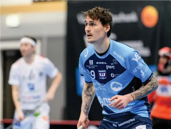  ?? Bild: KRISTER ANDERSSON ?? SLUTAR. Daniel Gunnarsson kommer int spela innebandy i Warbergs A-lag nästa säsong.