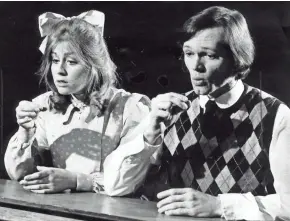  ?? FILE PHOTO ?? Before she became a TV and Broadway star, Judith Light played Emily, opposite Robert Ground as George, in the Milwaukee Rep's production of "Our Town" in 1974. This year is the fourth time the Rep has done the play.