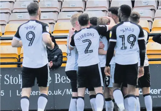  ??  ?? AIMING TO BUILD: Port Vale will be looking to continue their fine work next season after finishing just outside the play-offs in 2019/2020.