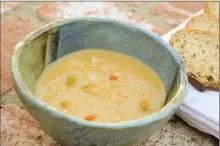  ?? Associated Press photo ?? This March 26, 2017 photo shows white bean and garlic soup in Coronado, Calif.