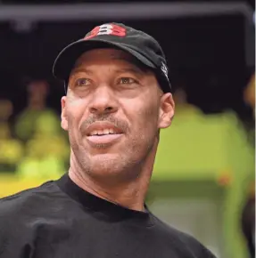  ??  ?? LaVar Ball is all about promoting the Big Baller Brand. RICHARD MACKSON/USA TODAY SPORTS